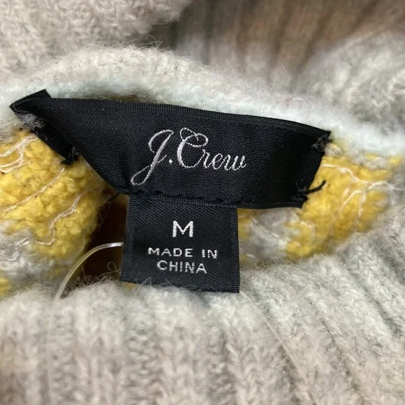 💙NWT! J.Crew Fair Isle Sequins Turtleneck Sweater - Picture 3 of 15